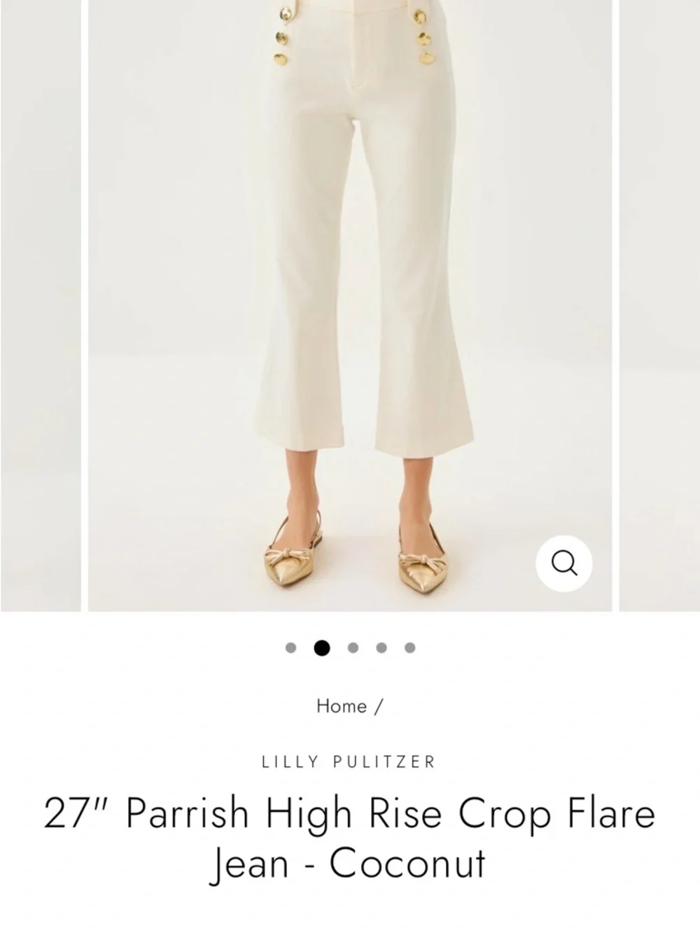Lilly Pulitzer Parrish high rise Crop Flare Jeans - Picture 3 of 7